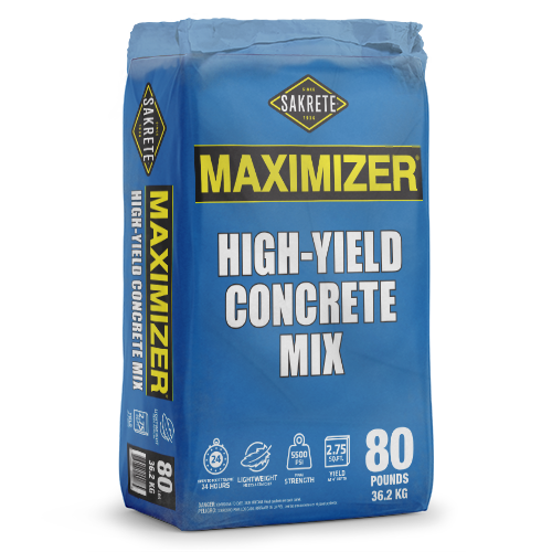 Sakrete Maximizer Concrete Mix — 80 lb Blue Bag
