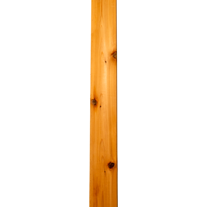 Cedar Fence Rail — Prime, 2×4, 12 ft